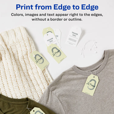 Avery Printable Blank Gift Tags with Sure Feed, 2